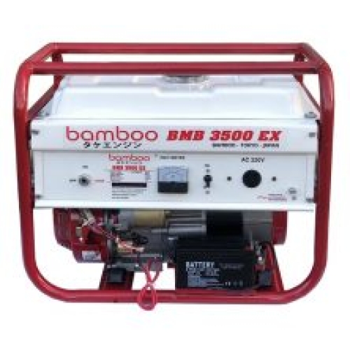 Máy Phát Điện Chạy Xăng 3Kw Bamboo BMB 3500EX Đề
